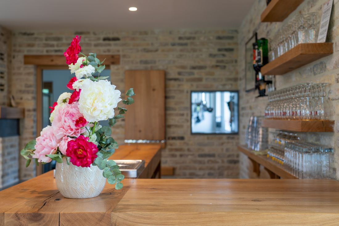 Décor floral du salon